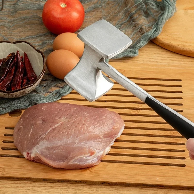 Loose Meat Hammer Double-Sided Checkered Beef Tenderizer Stainless Steel Loose Tenderizers Portable Meat Beat Kitchen Gadgets
