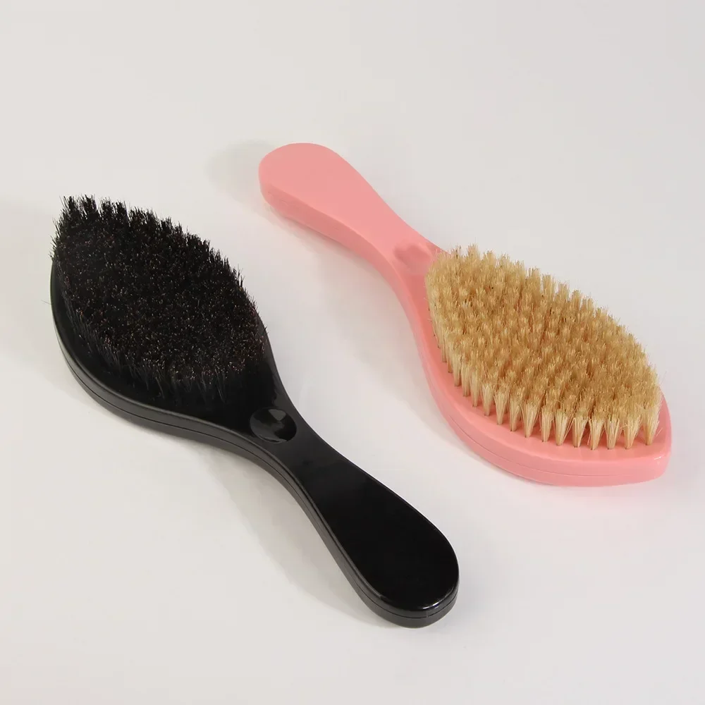 New MAN Hair Brush Boar Bristle For Men's Beard Shaving Comb Face Massage Facial Hair Cleaning Brush Wave Comb Drop Shipping 5