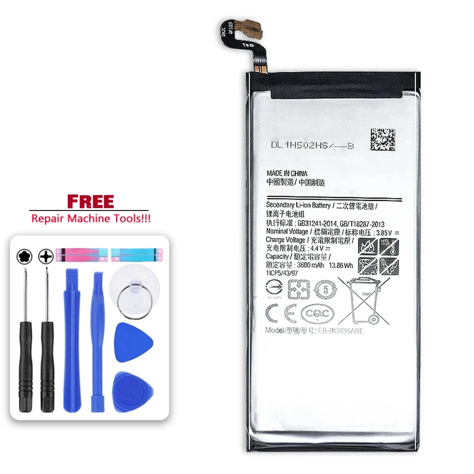 

EB-BG935ABE 3600 мАч аккумулятор для Samsung Galaxy S7 Edge S7Edge SM-G935 G9350 G935F G935FD G935W8 G9350 + Инструменты