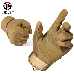 Tactical Long Finger Glove Army Airsoft Military Fishing Working Gym Cycling Black Non-Slip Mittens EVA Protective Gear Male