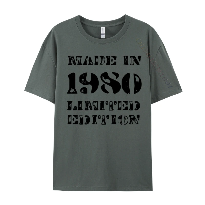 2024 Adult Tshirts Casual Comics Tops Tees Cotton Fabric Crew Neck Short Sleeve Printed On T Shirts Summer Fall Made In 1980 Limited Edition 40th Birthday carbon