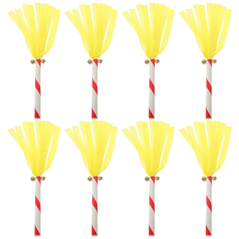 8Pcs Cheerleading Pompom Stick Thunder Stick Race Thunder Sticks Kindergarten Party Favors