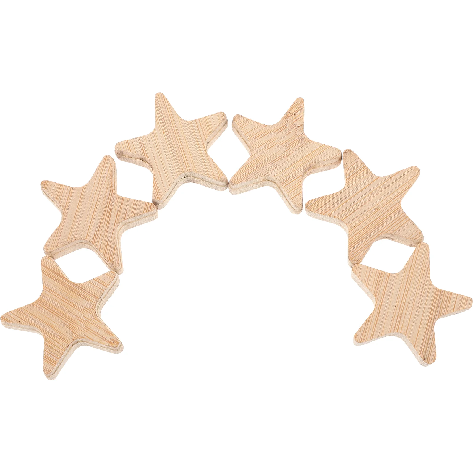 

6 Pcs Wood Chips Wedding Decoration DIY Cutouts Ornaments Easter Wooden for Crafts Small Blocks Chritmas
