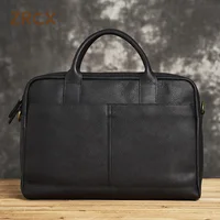 ZRCX Genuine Leather Business Men's Briefcase  Original Casual Handbag Men'S Shoulder Bag High Quality For 14 Inch Laptop Bag 1