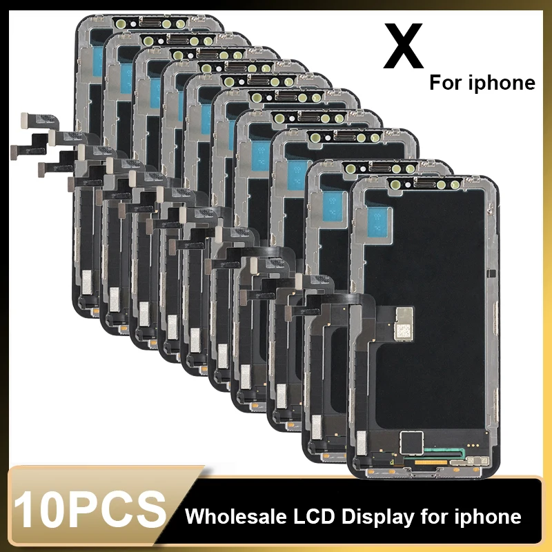10PCS/Set LCD Display For iPhone X XS 11 XR Wholesale Digitizer Touch Screen Complete Assembly