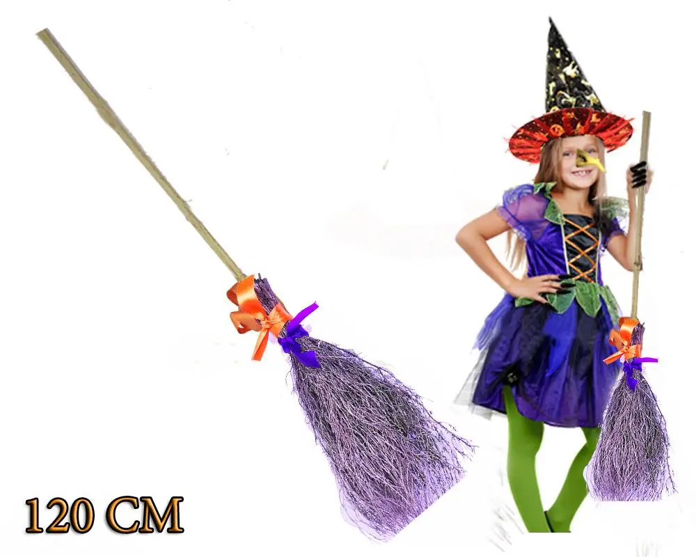 Halloween Witch Broom 120 cm | Дом и сад