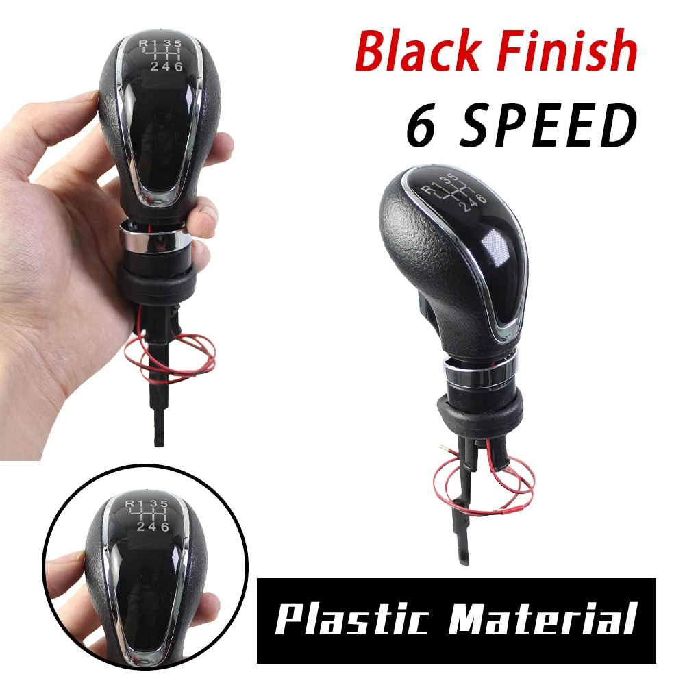 고품질 기어 변속 노브 (Vauxhall Buick Opel Astra Insignia 2009-2013 수동 5/6단 헤드 핸들용)
