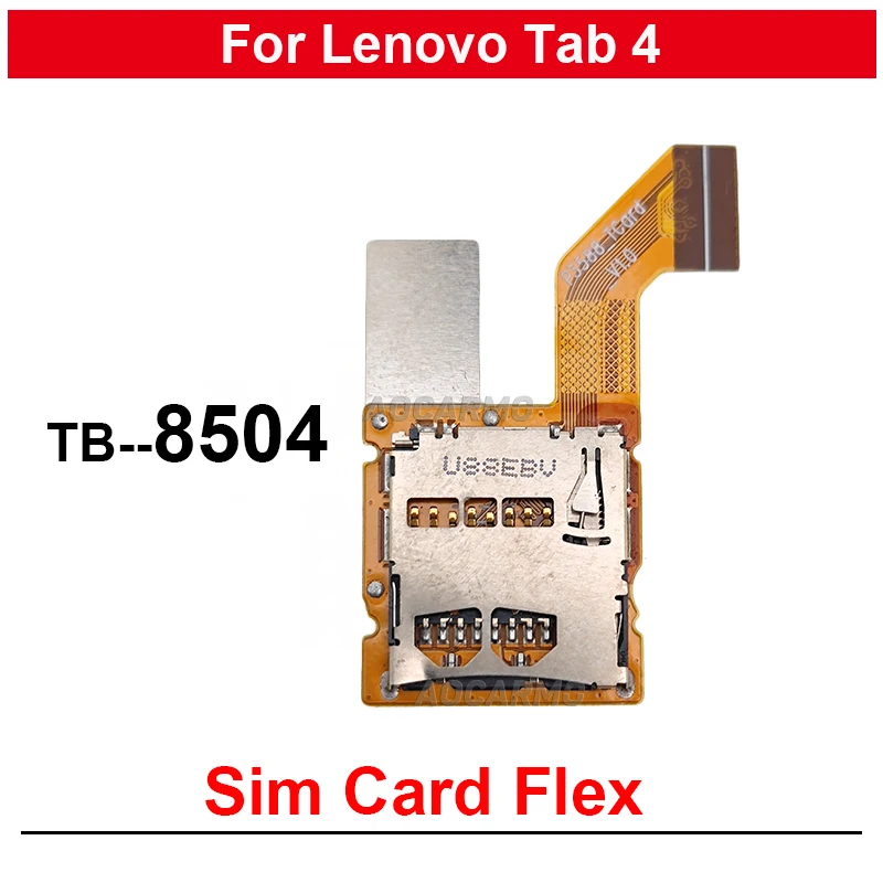 Per Lenovo Tab 4 Tb-8504X P3588 Tab4 Tb-8504 Sim Card Flex Cable Parte Di Ricambio