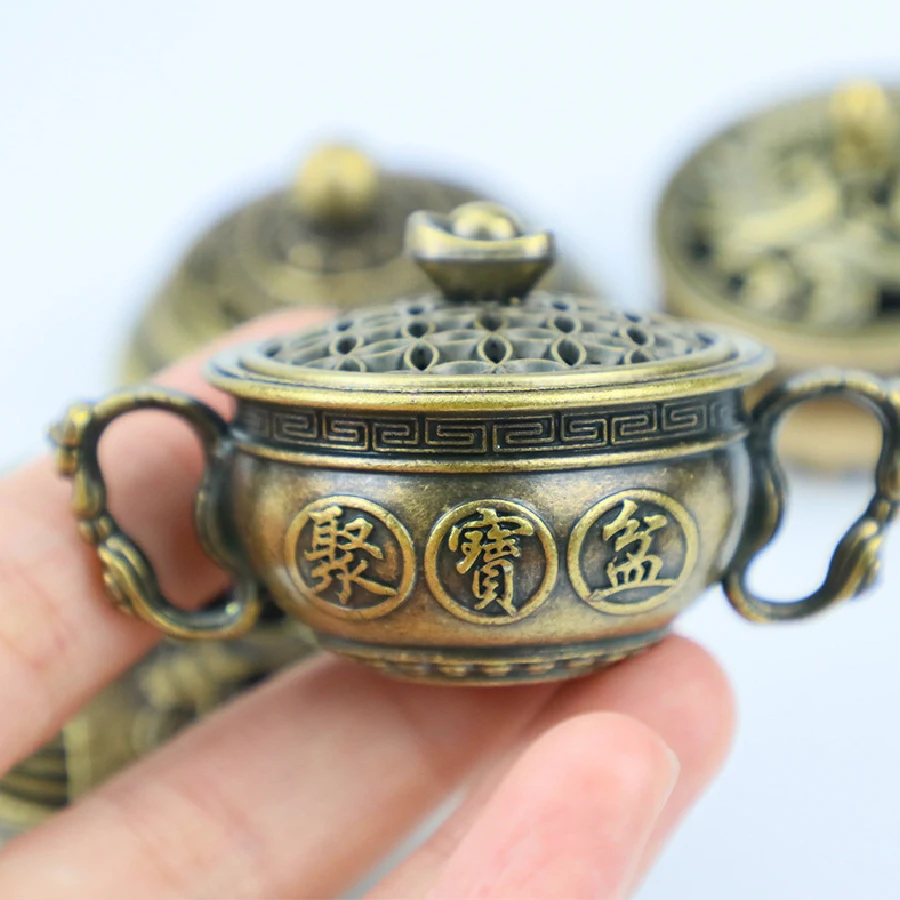 حلي مبخرة معدنية للاستخدام المنزلي، بخور برج داخلي...