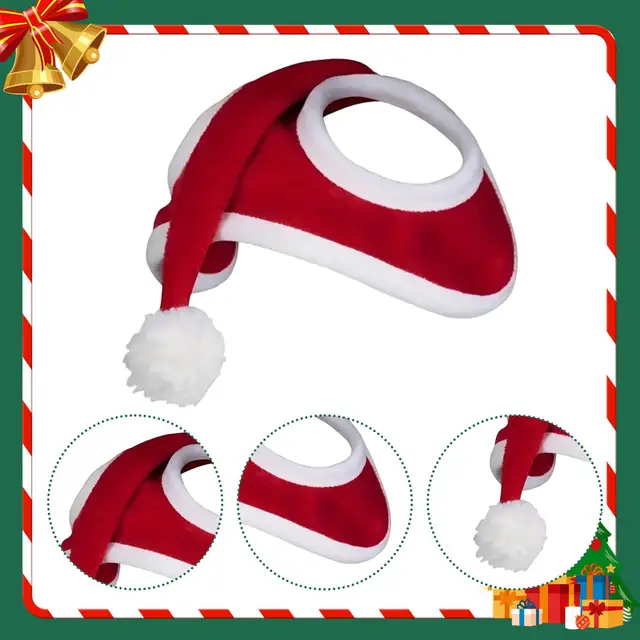 Christmas Hat for Horse Cute Party Supplies Red Xmas Horse Christmas Costume 5