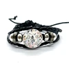 Alice In Wonderland Wonderland Garden Leather Bracelet Cartoon Glass Cabochon Button Multilayer Bangles Wristband Gift 6