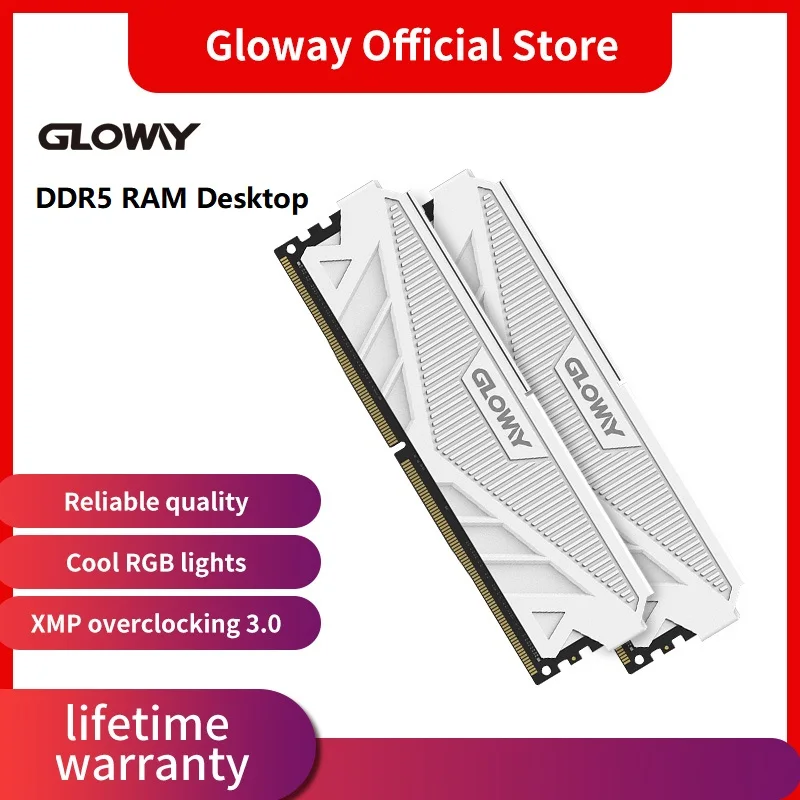  Gloway Memoria RAM DDR5 32GB(16GBX2pcs) 5200mhz Desktop Heatsink DDR5 RAM Desktop Memory For Computer 