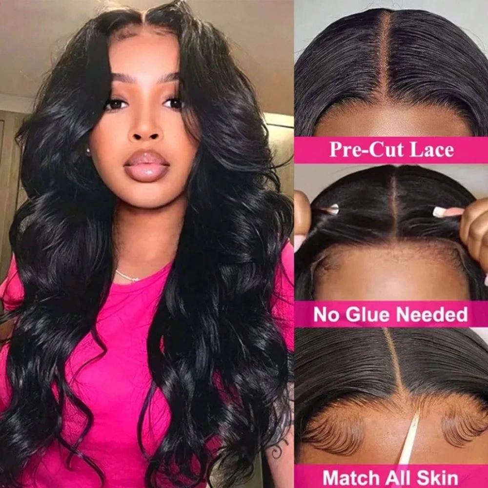 13x4 Lace Front Wigs Human Hair Pre Plucked Wigs for Black Women Short Glueless Wig Body Wave Lace Front Human Hair Wig 20 Inch