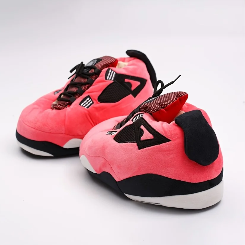 Unisex Funny Basketball Slippers Trainer Slides Warm Winter Soft Non-slip