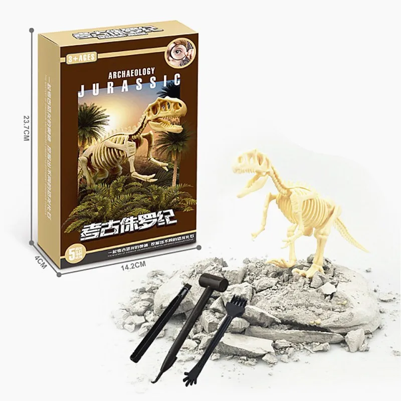

5 Styles Dinosaur DIY Assembly Model Fossil Excavation Toys Archaeological Dig Toy Educational Toys for Kids Boys Gifts