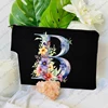 1 Pc Initial Letter Bag Letter Makeup Bag for Women Initial Cosmetic Bag A-Z Personalized Makeup Bag Travel Bag,Initial Cosmetic 4