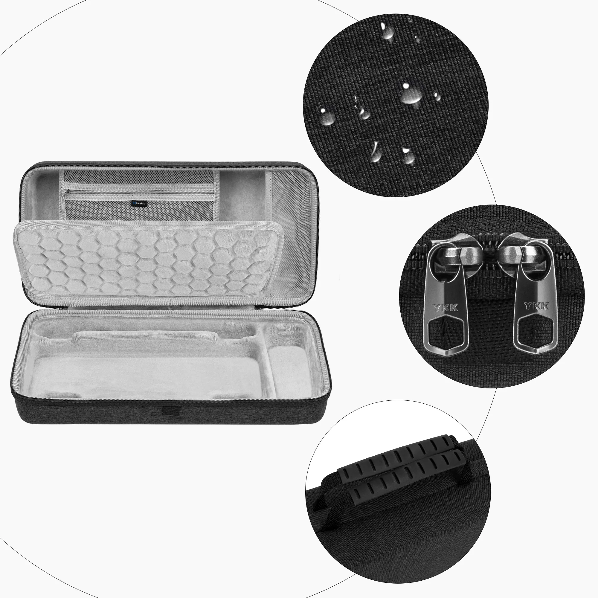 Audio Interface Carrying Case, Compatible with RØDE RØDECaster Video, EVA Hard Shell Portable Travel Bag (Dark Gray)