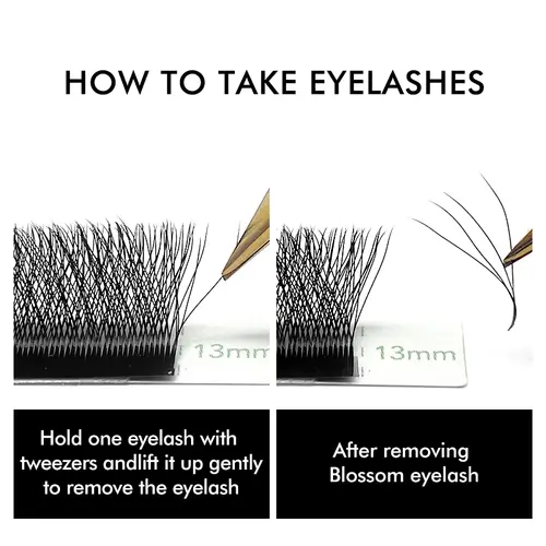 NATUHANA W-Shaped 4D 5D Volume Eyelash Extensions Premade Volume Fans W Shape Lashes Natural Soft False Eyelashes for Makeup - Image 4
