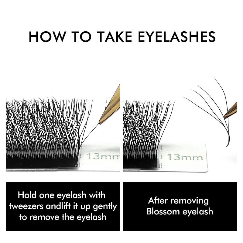 NATUHANA W-Shaped 4D 5D Volume Eyelash Extensions Premade Volume Fans W Shape Lashes Natural Soft False Eyelashes for Makeup - Image 4