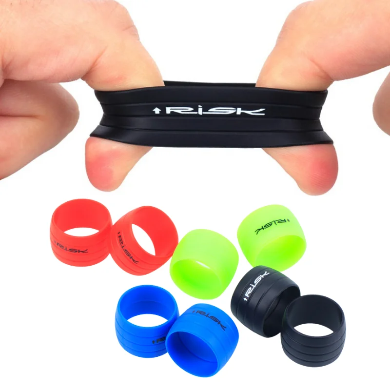 Bike Handlebar Tape 2pcs Silicone Anti-skip Bicycle Handlebar Tape plug Fixed Ring Road Bike Shift Handle Protection Cover Non-Slip Cycling Accessor bike handlebar tape bike accessory