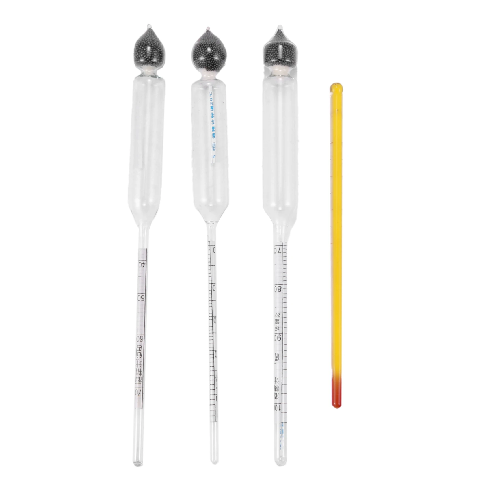 Alcohol meter Alcoholmeter alcohol detector alcohol measuring tool tester wine Hydrometer bar Set With Thermometer