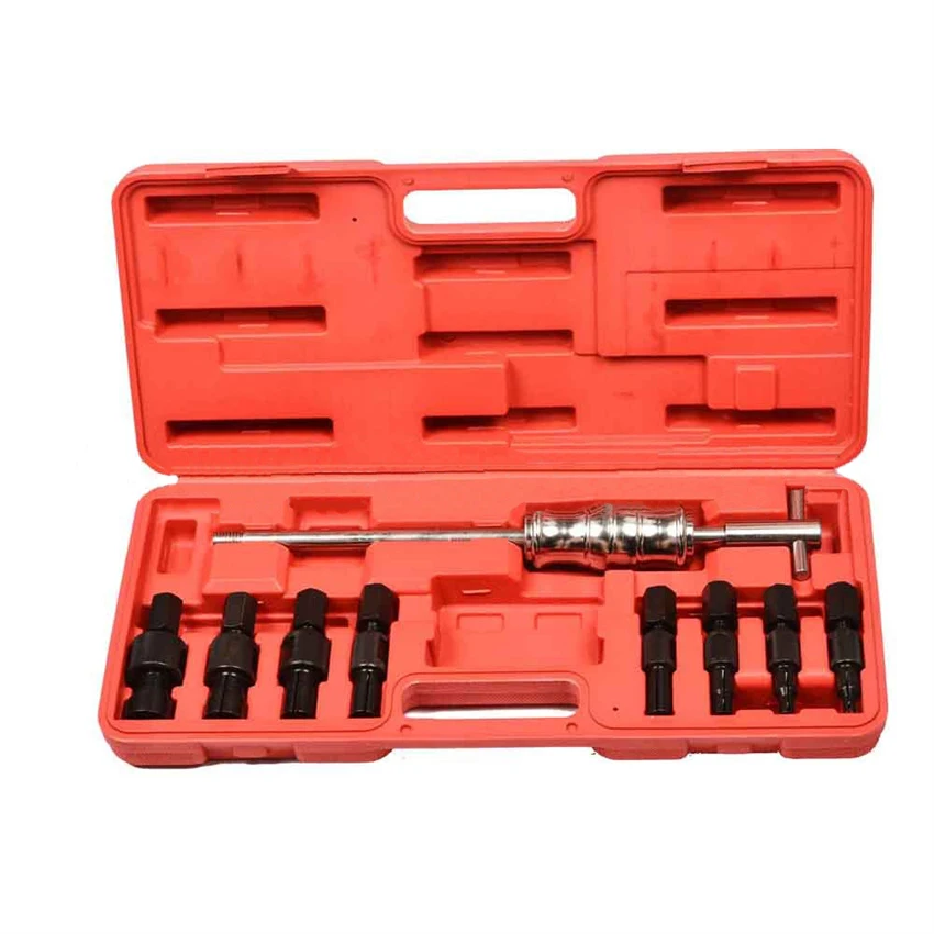 

Blind Hole 9pc Slide Hammer Pilot Bearing Puller Internal Extractor Removal Kit
