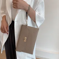 Fashion Women Stone Pattern Handbag And Purse PU Leather Wedding Party Evening Bag Lady Wristlet Clutch Bag Female Envelope Bag - Image 5