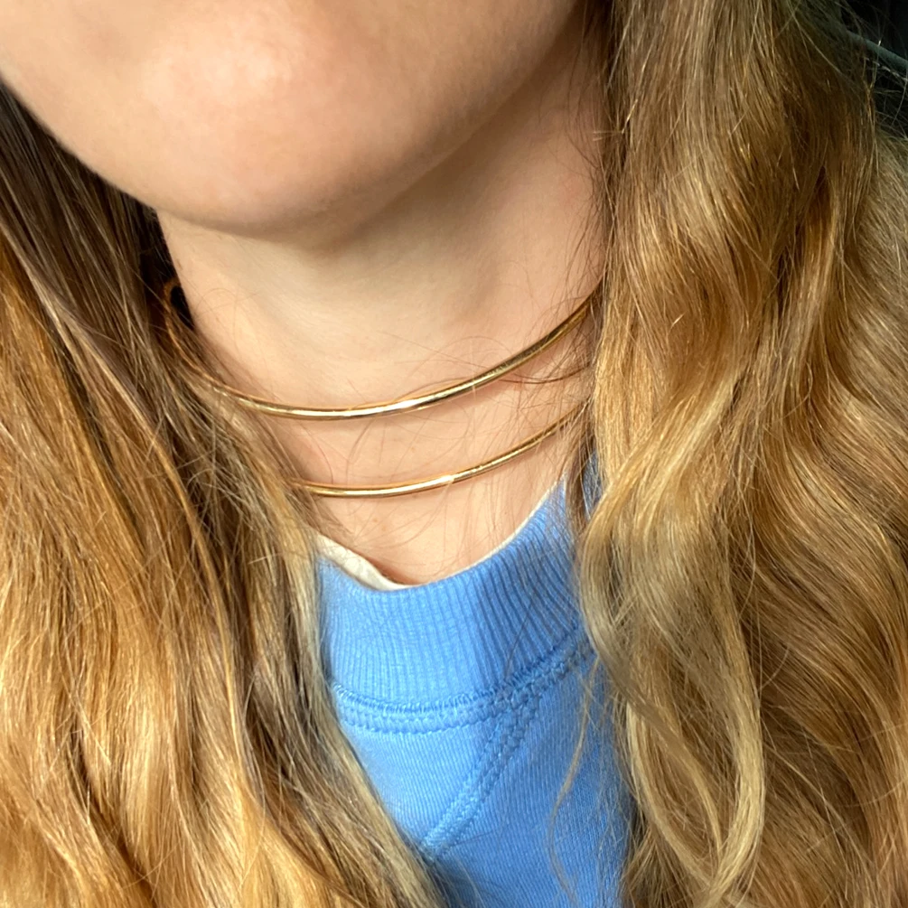 Metal Neck Torques Choker Necklaces  Fashion Necklaces 2022 Woman - Metal  Gold Color - Aliexpress