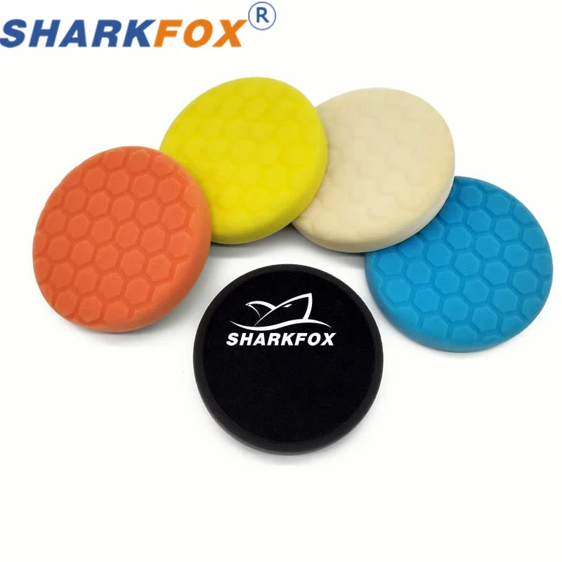 

Sharkfox Car Polishing Pad Professional Car Polishing Product For Auto 5 Inch Car Sponge Buffing Waxing Pad For Car Polishier