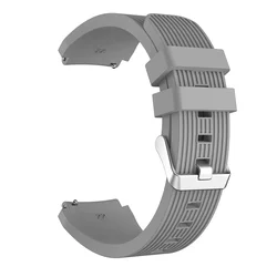22mm Silicone Smartwatch Band - Durable and Stylish Bracelet Strap - 22mm (Grey)