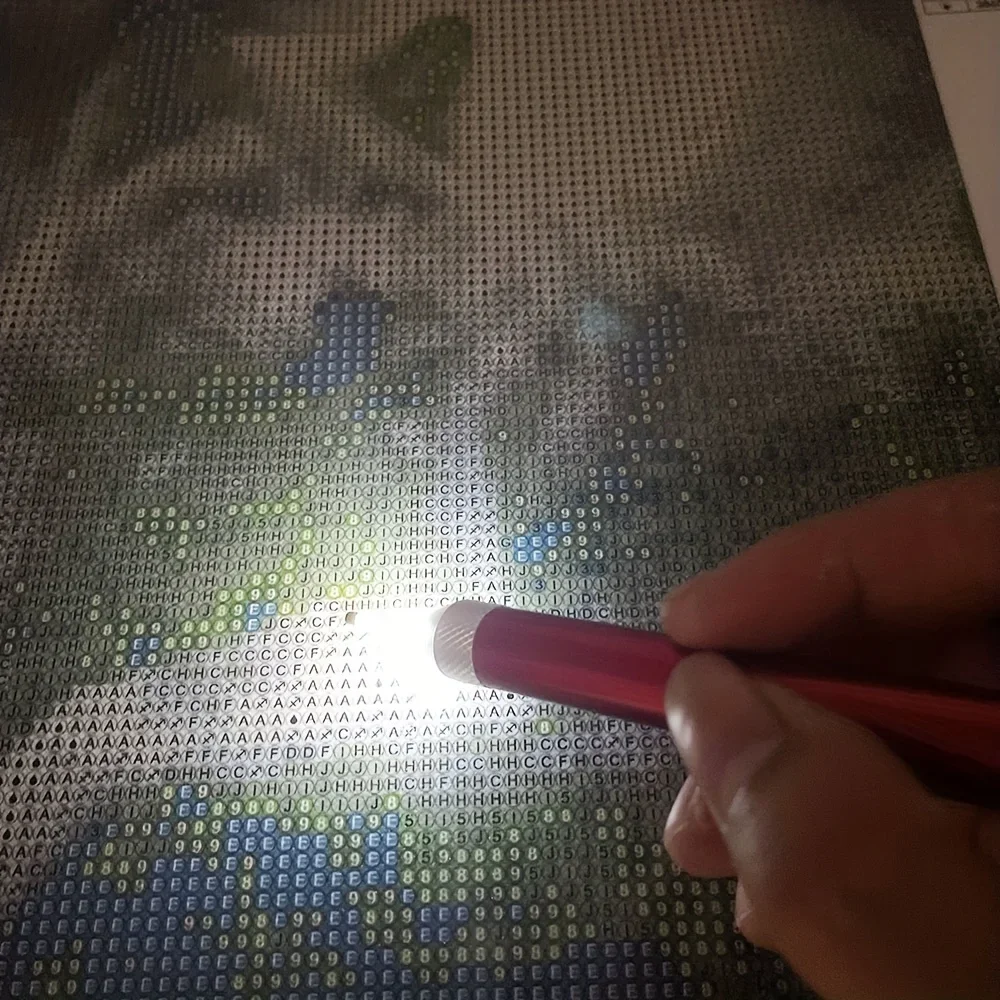 Red Aluminum Diamond Painting Tool Pen for 5D Art