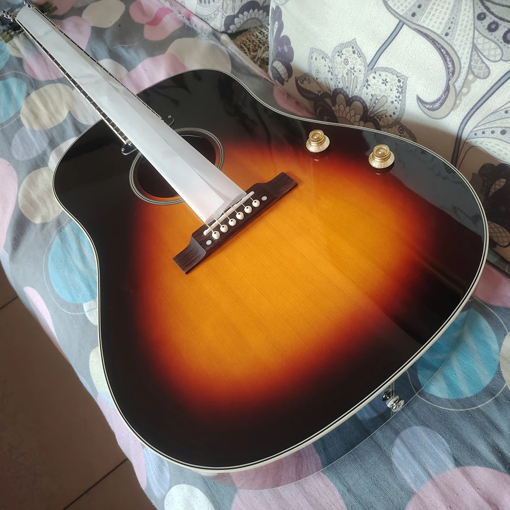 High quality J-160EVS electric box folk acoustic guitar, volume and tone adjustment, free delivery, in stock, ping