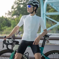 HISERWA hommes Maillot de cyclisme à manches courtes été Maillot de vélo vélo de route vêtements de cyclisme respirant Pro équipe vtt Maillot chemise 2