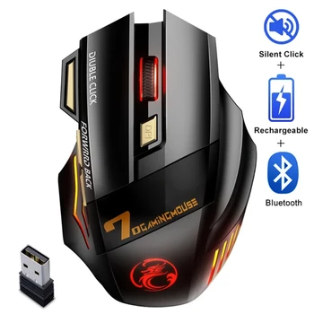 Wireless Bluetooth Mouse Wireless Mouse Rechargeable 7 Button RGB Gaming Mouse Gamer Ergonomic Mause LED Backlit PC Silent Mice 1