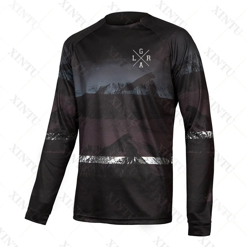 Loose Rider Men's Long Sleeve Jersey Mtb Cycling Shirt BMX