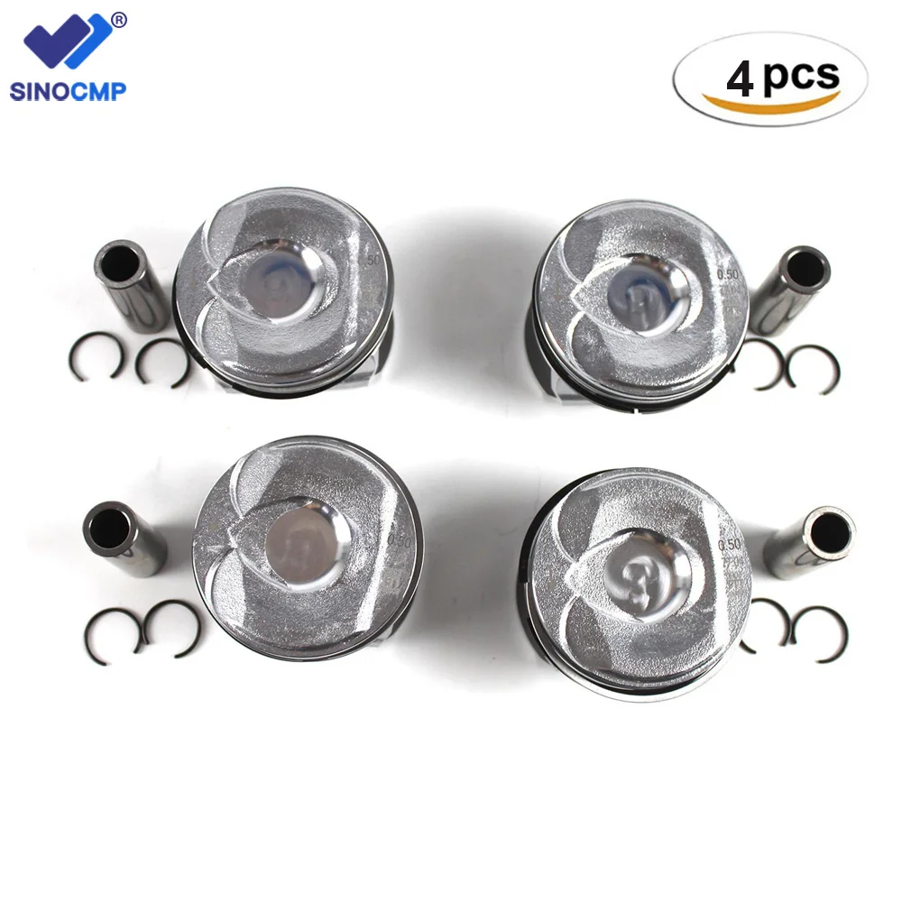4pcs 16v/1598 Cc Pistons & Ring Kit 11257566019 For Mini R55r61 N14