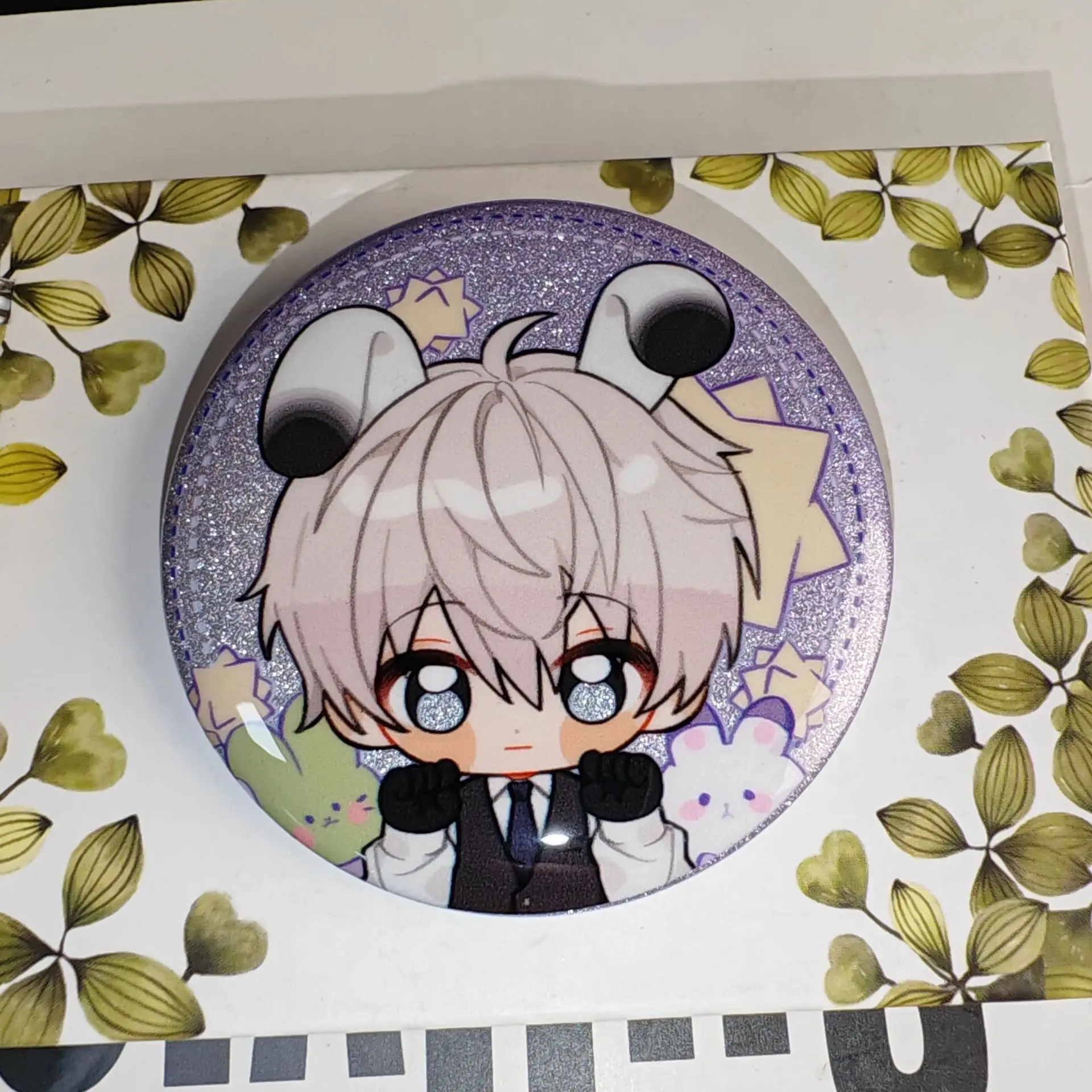 Charming Rotatable Kawaii Laser Tinplate Cosplay Pins and Backpack Decor Badges