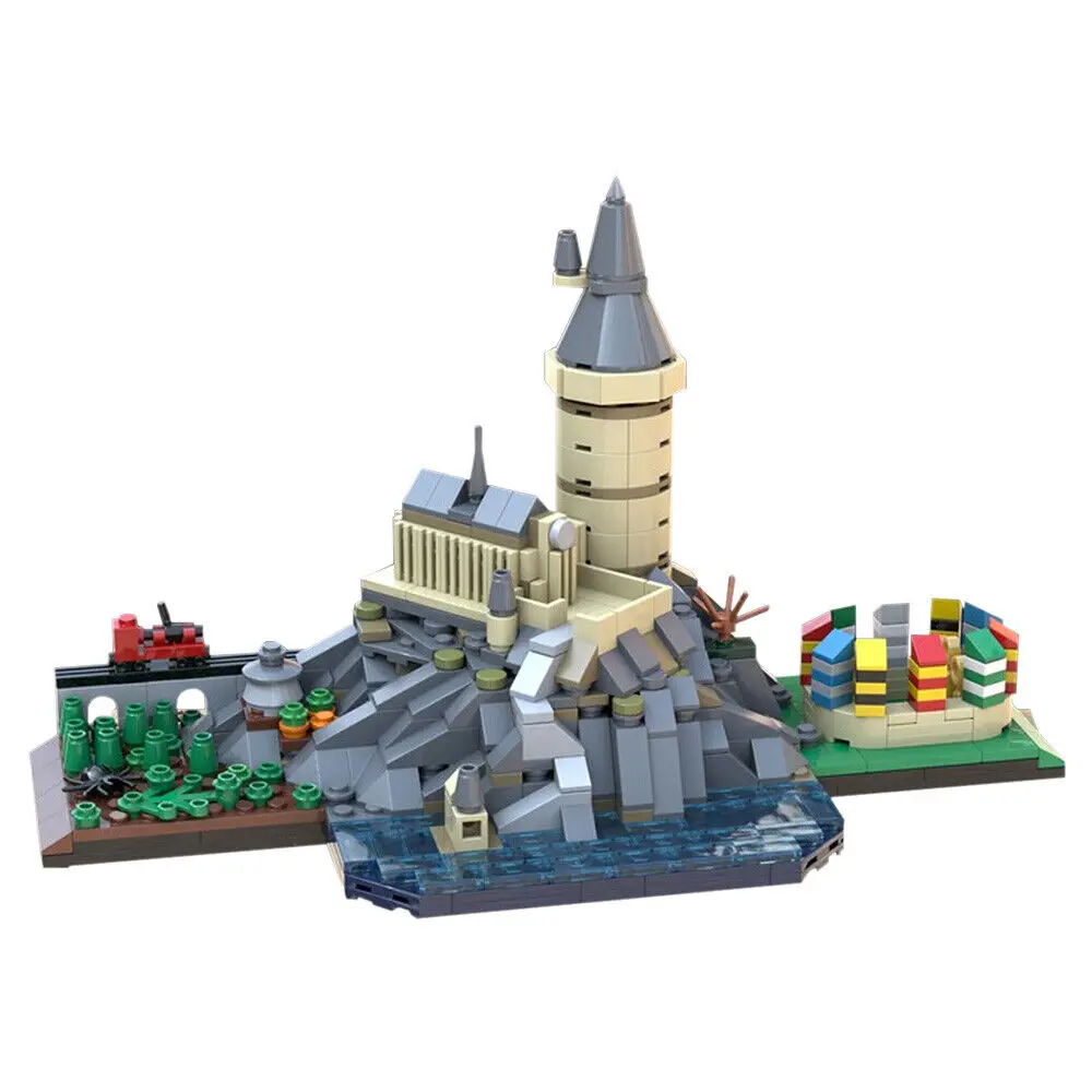 

Architecture Skyline Micro Design with Castle from Movie 627 Pieces MOC Build