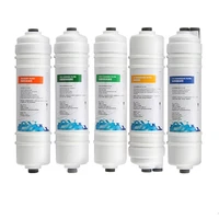 Waternoble 10 นิ้วเปลี่ยนไส้กรองน้ํา PP Cotton & T33 เปิดใช้งานคาร์บอนกรองคลอรีนกําจัดน้ําระบบ 2