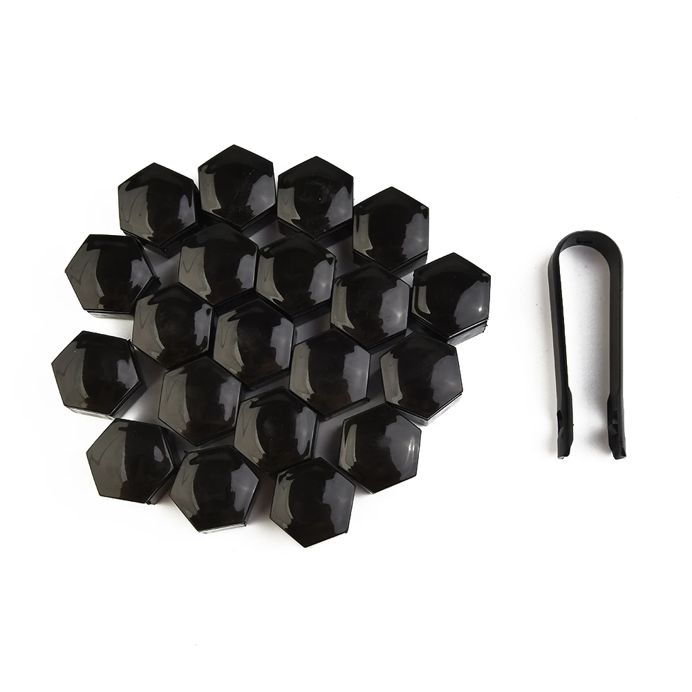 

20x22mm Black Wheel Nut Bolt Covers ABS Cap for Range Rover for Vauxhall
