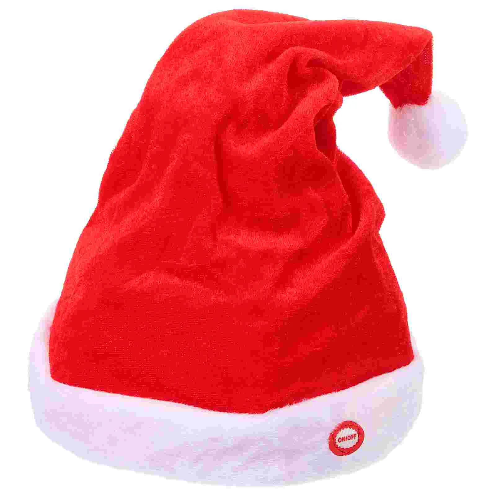 

3 Pcs Christmas Electric Hat De Porristas Kids Party Music Stuffed Dogs for Cap Aldult
