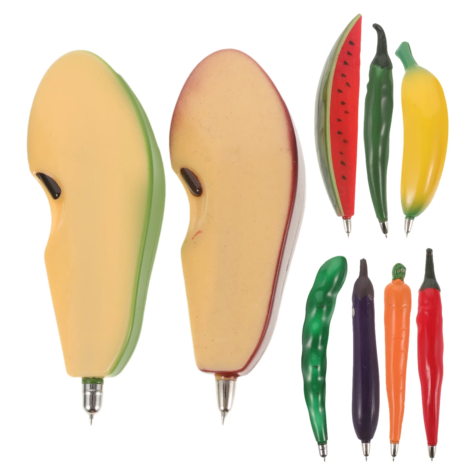 

Cute Cartoon Mini Ballpoint Pen Kawaii Unicorn Flamingo Fruit Design Pens Lifelike Vegetable-Shaped Pens For School