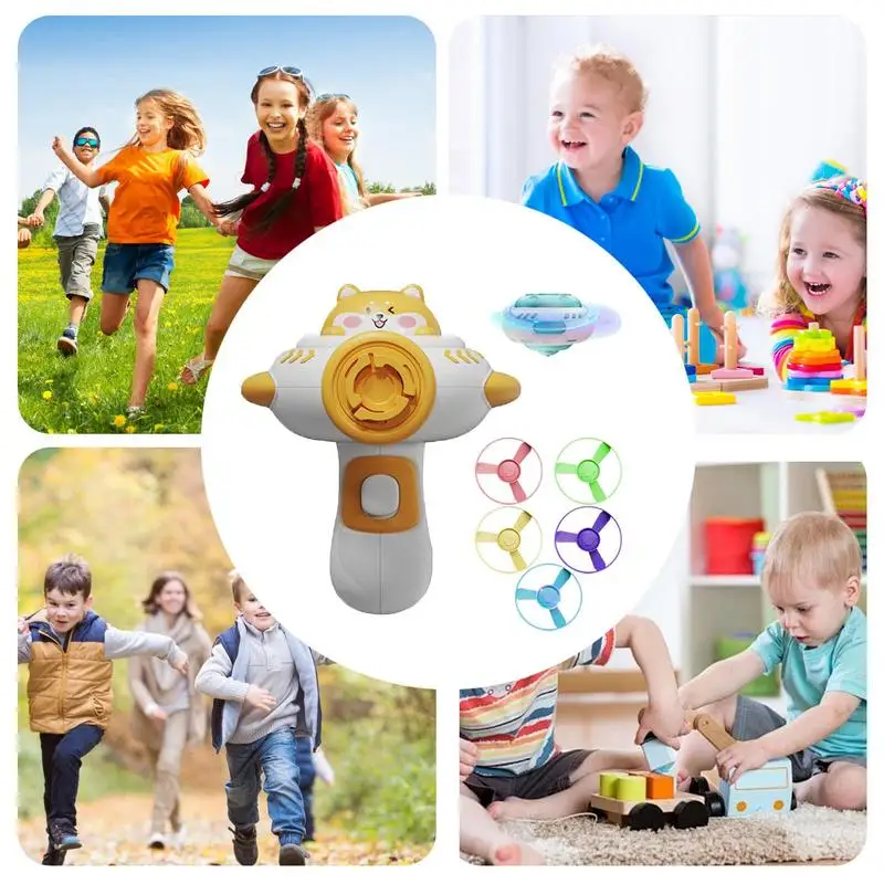 Disc Saucer Shooting Disc Saucer Toy Kids Outdoor Game Soft Bullet Foam Launcher Toy Flying Shooter For Kids Guns