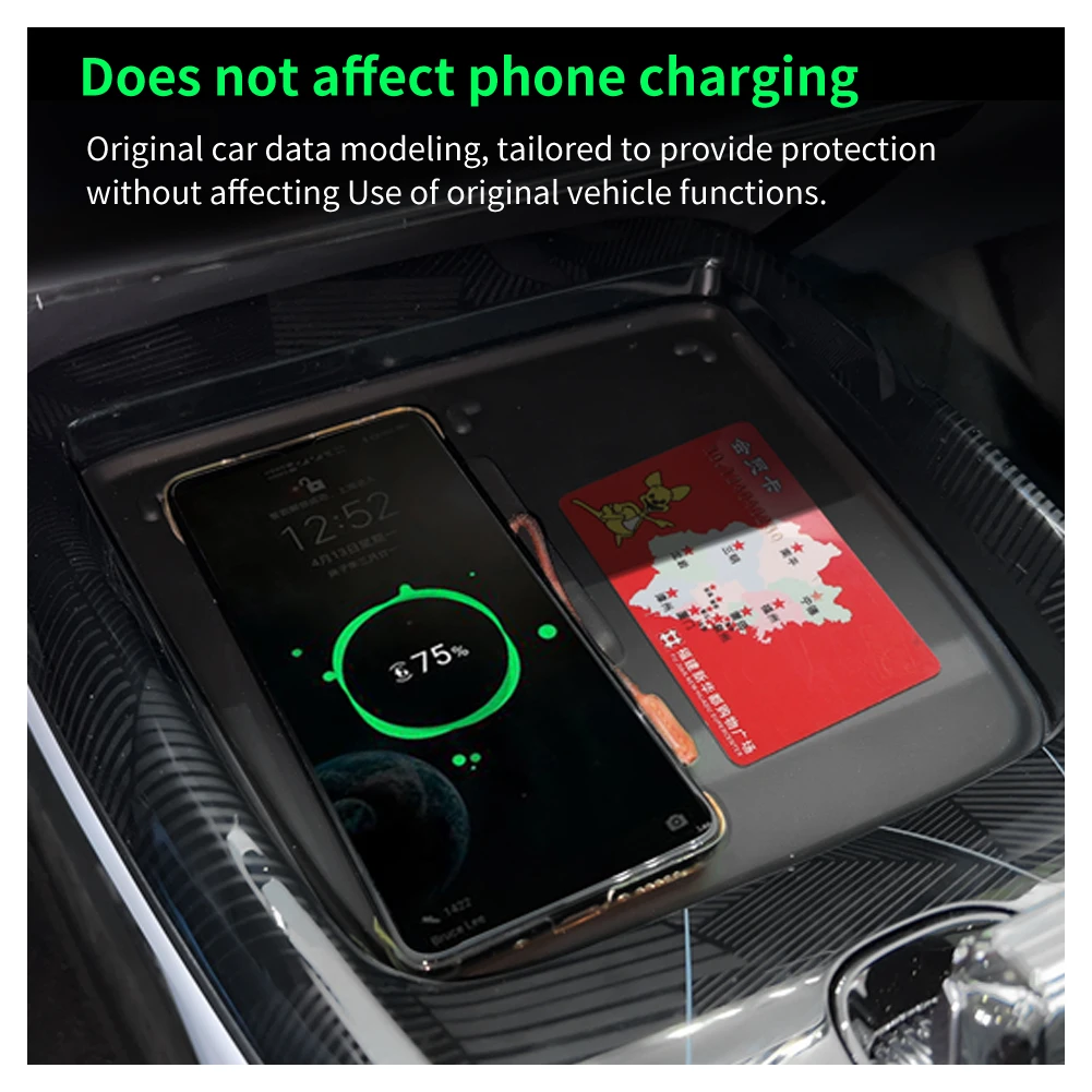 BYD Seal EV Version Anti-skid Pad Car Phone Wireless Charging Anti Dirt Pad Models Silicone Auto Accessories