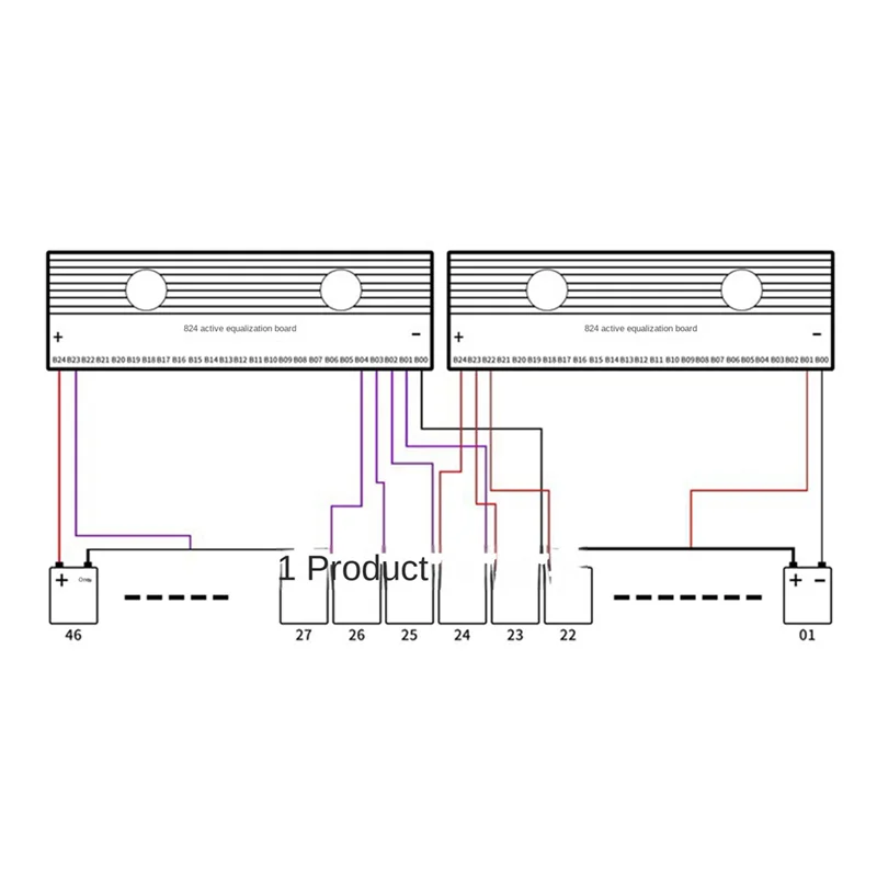 8A Active Equalizer Balancer 3S 4S 6S 7S 8S 12S 14S 15S 16S 17S 18S 19S 20S 24S BMS Lifepo4/Li-Ion 5A Capacitor(5A 4S)