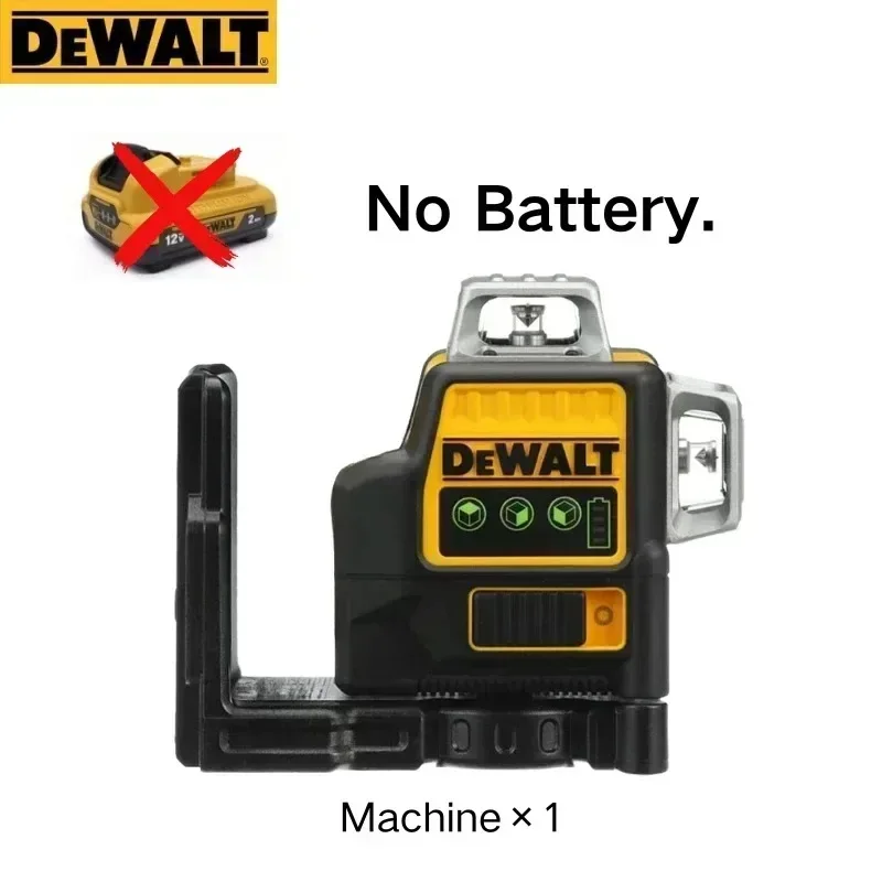 Dewalt DW089LG 3 Sides*360 12 Lines Laser Level Horizontal Green Light tool Meter Outdoor Degree Vertical 12V Battery laser level