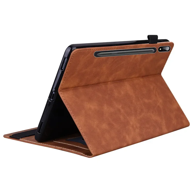 For Samsung Galaxy Tab S9 S8 S7 Plus FE Ultra Case PU Leather Business Tablet for Galaxy Tab S9 S8 S7 FE Plus Ultra Book Cover