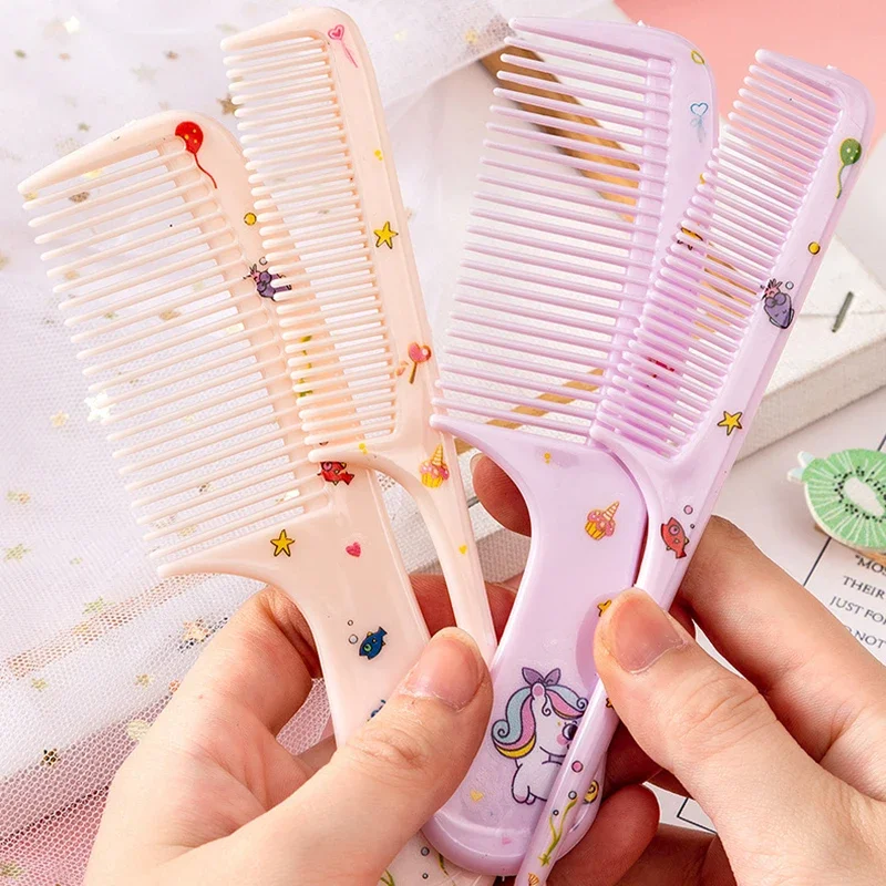 2pcs Kids Hairdressing Comb Anti-static Pointed Tail Combs for Girls Children Cute Strawberry Fruit Women Hair Comb Styling Tool hair comb hair styling tools hair comb set