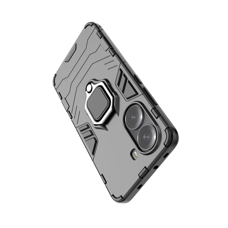 Magnetic Ring Holder Armor Shockproof Phone Case - Sleek 4G Back Cover