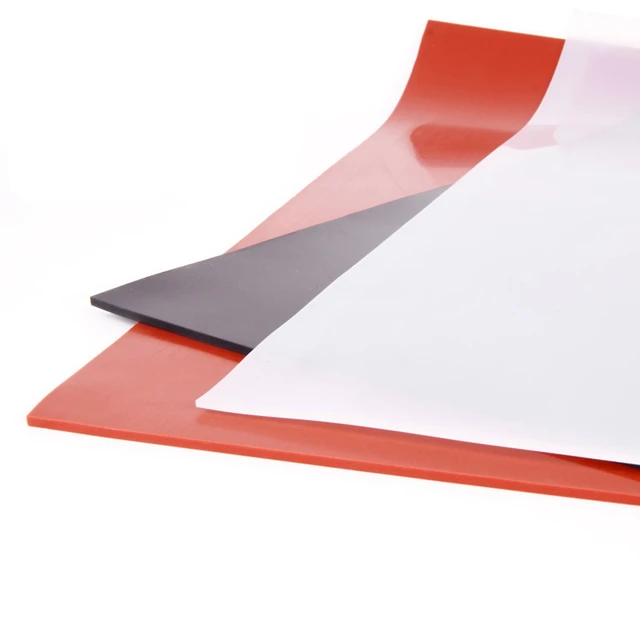 Red/Translucent/Black Silicone Rubber Sheet 500x500mm 1mm Silicone Sheeting  for Vacuum Press Oven Heat Resistant